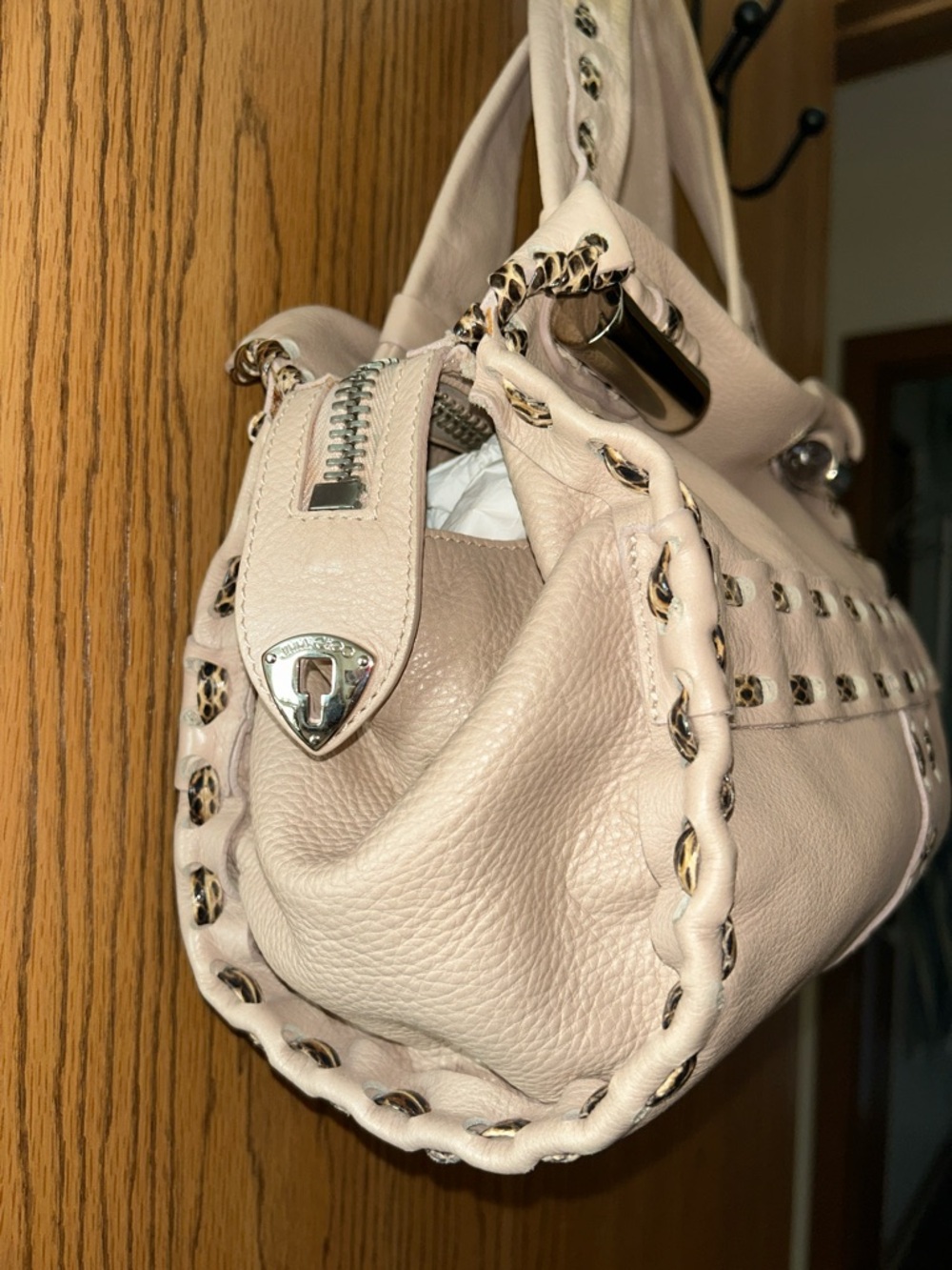 Jimmy Choo, yummy pebbled, and woven  leather  bag and dust bag - Picture 2 of 15